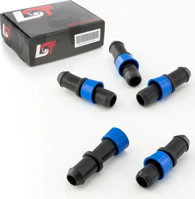 Produktbild von 5x Schlauchverbinder Rohr Kupplung Bewässerungssystem Tropfbewässerung 17x17 mm