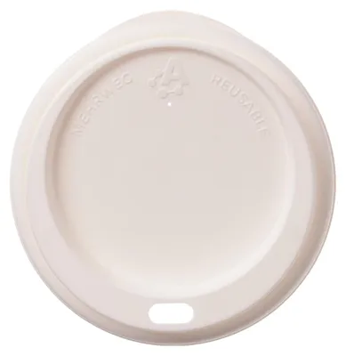 Produktbild von 100x Domdeckel Trinkdeckel für Mehrweg-Kaffeebecher Coffee to go Ø 80mm weiß