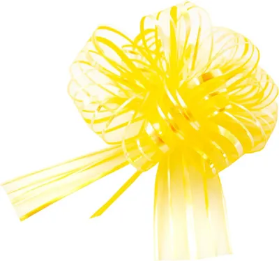 Produktbild von Oblique Unique Geschenkschleife mit Geschenkband Groß Deko Schleife Geschenkdeko - gelb