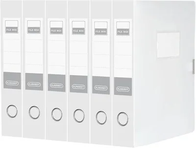Produktbild von Famanu Archivbox A4 - Organizer für Schule und Büro - 6 Stück - Transparent