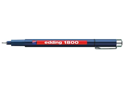 Immagine prodotto di edding Faserzeichner 1800 PROFIPEN schwarz, Strichstärke: ca. 0,5 mm 10 Stück Verkaufseinheit 661236 4004764044351