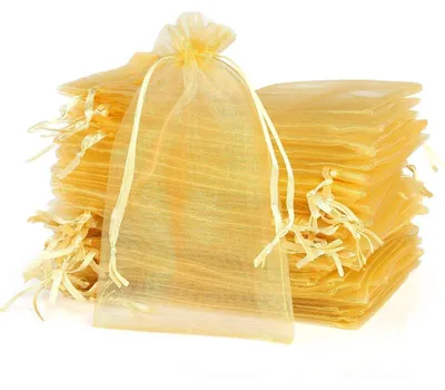Produktbild von Organzasäckchen Gold 10 x 15 cm 120 Stück