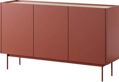Immagine prodotto di FURNLUX Credenza Colore Rosso 144cm / Hauptfarbe: Rot / Dimensioni: 144 x 37 x 83 cm