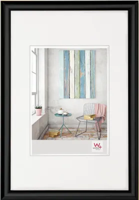 Zdjęcie produktu dla Walther Design KP460B, Ramka na pojedyncze zdjęcie, Plastik, Czarny, Ściana, 30 x 45 cm, Prostokątny