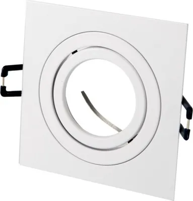 Produktbild von AKROS SLIM LED Einbaustrahler Spots 92x92mm Schwenkbar Weiß