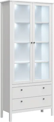 Obrázek produktu pro Kondela Vitrína Olje 2W2S - bílá