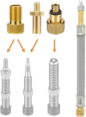 Productafbeelding van Ventieladapterset - AV, DV en SV - Met metalen verlengstuk