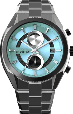 Produktbild von Invicta Speedway 50433 Herren Uhr - Quartz Bewegung - Edelstahl mit Blauem Zifferblatt - 45 mm