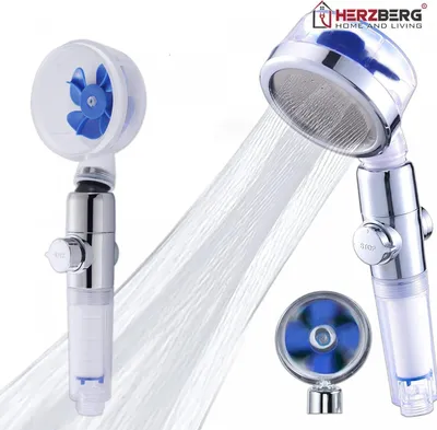 Produktbild von Herzberg Turbo Charger Duschkopf Matte Blue