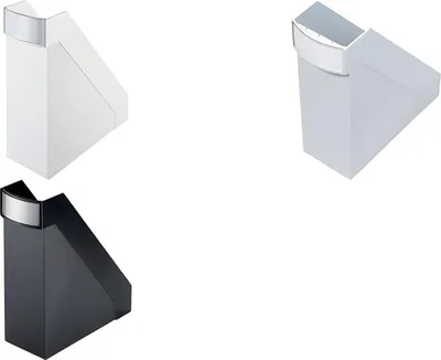 Produktbild von helit Stehsammler Linear, DIN A4, Polystyrol, lichtgrau