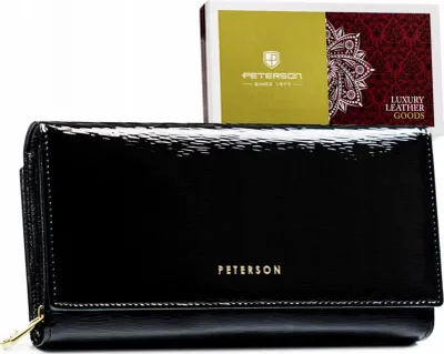 Image de Portefeuille en cuir spacieux pour femmes avec système RFID - Peterson