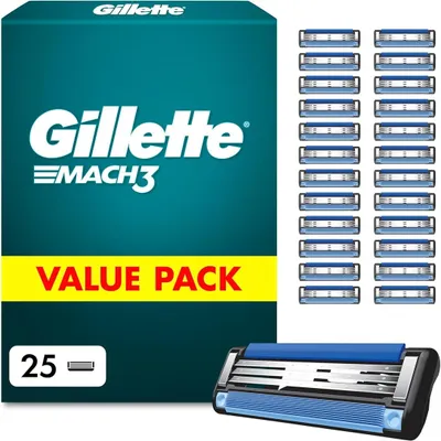 Produktbild von Gillette Mach 3 Klingen Herren, 25 Original Rasierklingen