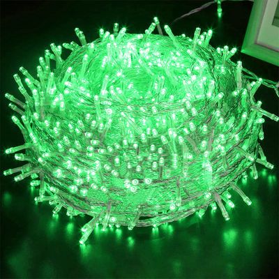 30M 300LEDs, 8 Lichtmodi, IP44 Wasserdichte LED Weihnachten Lichterkette, Außen Garten Streifen Licht, Innendeko Licht, Party Beleuchtung, Grün