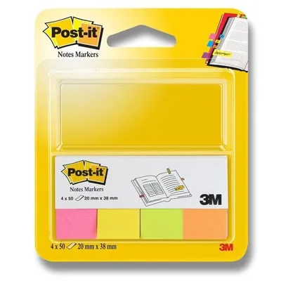 Obrázek produktu pro Samolepicí fixy Post-it® Notes, různé barvy 4x 50 proužků