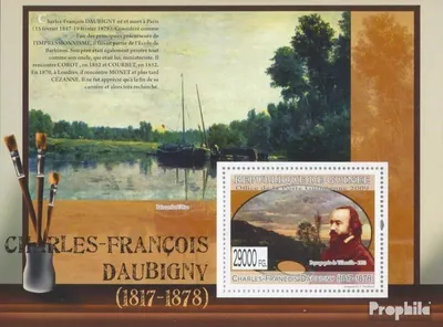 Produktbild von Briefmarken Guinea 2009 Mi Block 1754 (kompl. Ausgabe) postfrisch Gemälde von Charles-Francois Daubigny