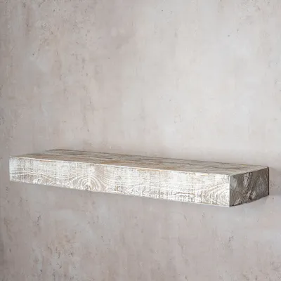 Produktbild von levandeo Wandregal Holz Massiv 80x20cm Shabby Chic Wandboard Regal Vintage Bord