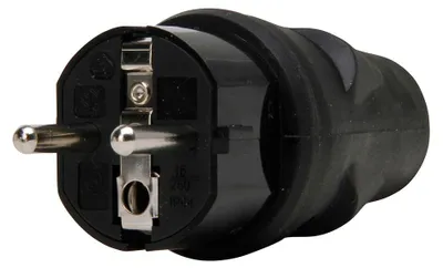 Image de Fiche Mâle 2p+t 16a Noire Connectivité Sécurisée Intérieure - Kopp