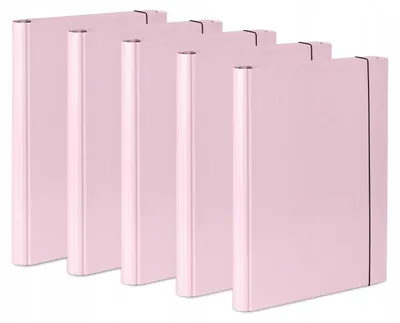 Produktbild von Dokumentenmappe A4 mit Gummiband in Pastellrosa, 200 Blatt Kapazität