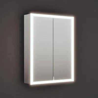 Image de Armoire miroir burgbad RL20, 62 cm, avec éclairage intégré