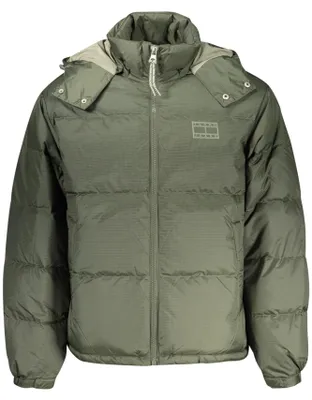 Produktbild von Wasserabweisende Herrenjacke in Grün mit abnehmbarer Kapuze & Taschen