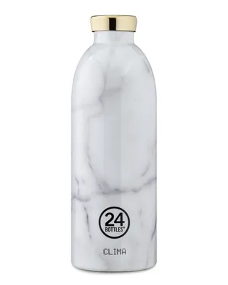 Produktbild von 24Bottles Carrara, 850 ml, Tägliche Nutzung, Fitness, Grau, Weiß, Edelstahl, Erwachsener, Mann/Frau