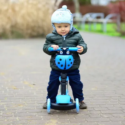 Immagine prodotto di Monopattino per bambini 2in1 LIENKA con ruote a LED, blu