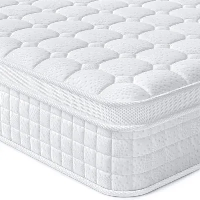 Produktbild von Vesgantti Matratze 180x200 cm, 7-Zonen Federkernmatratze 30cm hoch,Mittelfeste Orthopädischem Tonnentaschenfederkernmatratze weiß (H3, Tight-top 30cm)