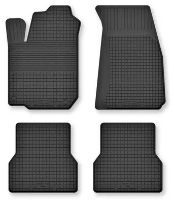 Produktbild von Gummi-Fußmatten für Volkswagen Golf I 1979-1993 (Cabrio) – 4-tlg, Schwarz, Semi-Universal, angepasst – Wielganizator Semi-Universal