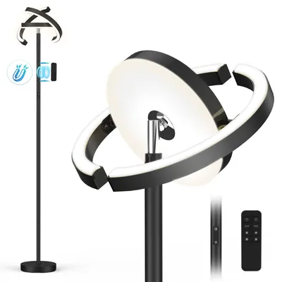 Produktbild von FIMEI Saturn-Stehlampe 36W,Stufenlos dimmbar, 3000K-6000K, Steuerung per Fernbedienung/Touchbedienung