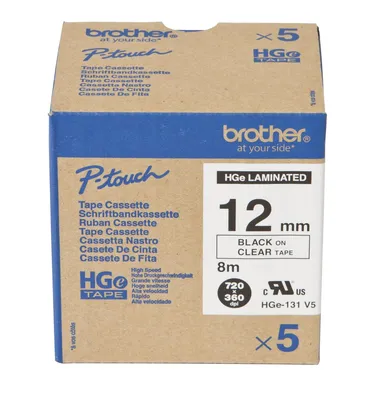 Produktbild von Brother HGE-131V5, Schwarz, China, 5 Jahr(e), PT-9500PC PT-9700PC PT-9800PCN RL-700S, 68 mm, 16 mm