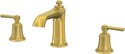 Produktbild von Steinberg Serie 350 Dreiloch-Waschtischarmatur, mit Ablaufgarnitur, Ausladung 130mm, 3502000BG