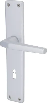 Produktbild von Alpertec BB-Langschildgarnitur Tanja Aluminium F1 silber eckig