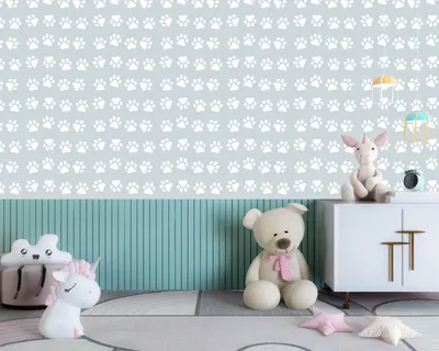 Zdjęcie produktu dla DECO WALLS fototapeta do pokoju dziecięcego zwierzęce łapy - Wyjątkowa trwałość XXL 148x220 cm
