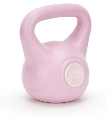 Image de Kettlebell ACTIGET pour l'entraînement, haltère de 2 kg, entraînement ABS - haltère boule - rose