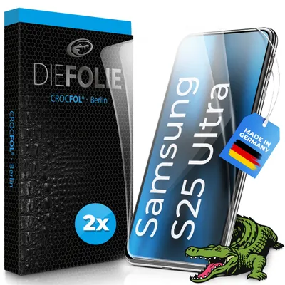 Produktbild von Crocfol DIEFOLIE für Samsung S25 Ultra - 2 Stück selbstheilende Premium Displayschutzfolie