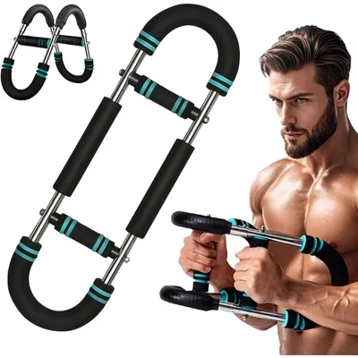 Produktbild von Brusttrainer für Zuhause Brustmuskel Trainingsgeräte Biegehantel Biegehantel U-förmiger Twister Armtrainer Verstellbarer Power Körperstärke Sportgerät