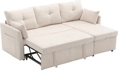 Produktbild von Modulares Sektionssofa,L-förmige modulare Couch mit umkehrbarem Chaiselongue Modulares Sofa Sektionssofa mit Stauraumsitzen