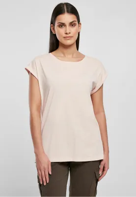 Image de Urban Classics Ladies Organic Extended Shoulder Tee pink - S