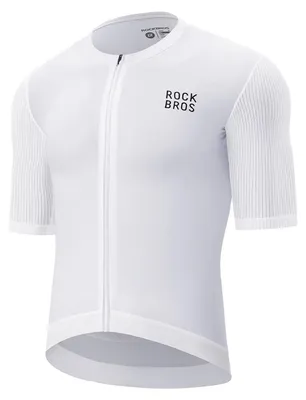 Image de Maillot de cyclisme à manches courtes, taille XXXL – blanc