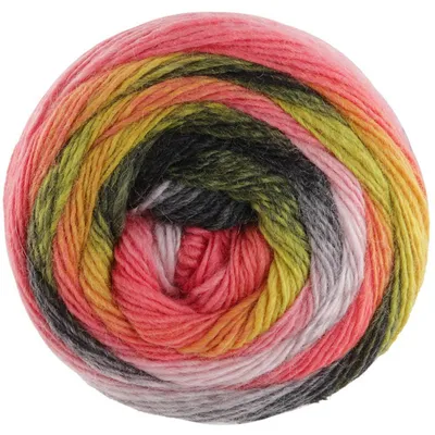 Produktbild von Lana Grossa - Meilenweit 100g Color Mix Multi 8013 helloliv himbeer pink pflaume dunkelgrau waldgrün moos blattgrün altrosa mauve