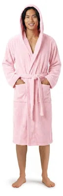 Produktbild von Celodoro Damen und Herren Bademantel mit Kapuze - Rosa L