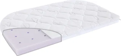 Produktbild von Träumeland BEISTELLBETT Brise Light XXL 57,5 x 105 x 6 cm, 2 abgerundete Ecken