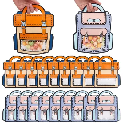 Produktbild von 20 Stück Wiederverwendbare Plastiktüten für Geburtstagsfeiern und Snacks