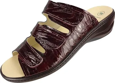 Produktbild von Algemare 1239 Pantoletten aus Leder für Damen Bordeaux (Größe 42)