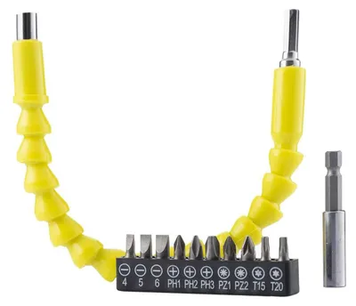 Produktbild von InnovaGoods - Magnetischer flexibler Schraubendreheraufsatz mit Drillex-Zubehör - 8435527819477