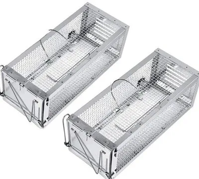 Produktbild von Famanu Tierfalle 2er Set - Groß - Für Garten und Haus - Lebendfalle