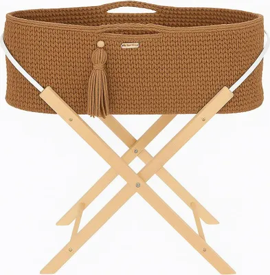 Produktbild von Handgefertigtes Boho Babymand – Baumwollbett – atmungsaktive und antibakterielle Matratze