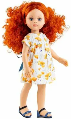 Produktbild von Paola Reina Modepuppe Virgi 32 cm - Puppe mit Haaren und Blumenkleid