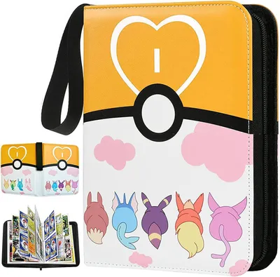 Produktbild von Sammelalbum Karten, Sammelkarten Kompatibel mit 400 Hüllen 50 Seiten, PolyurethanSammelkarten Album für Card Collection,Karten Aufbewahrungstasche für Kinder