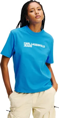 Produktbild von Karl Lagerfeld Reg Essential Kurzarm-t-shirt Blau S Frau Blau S